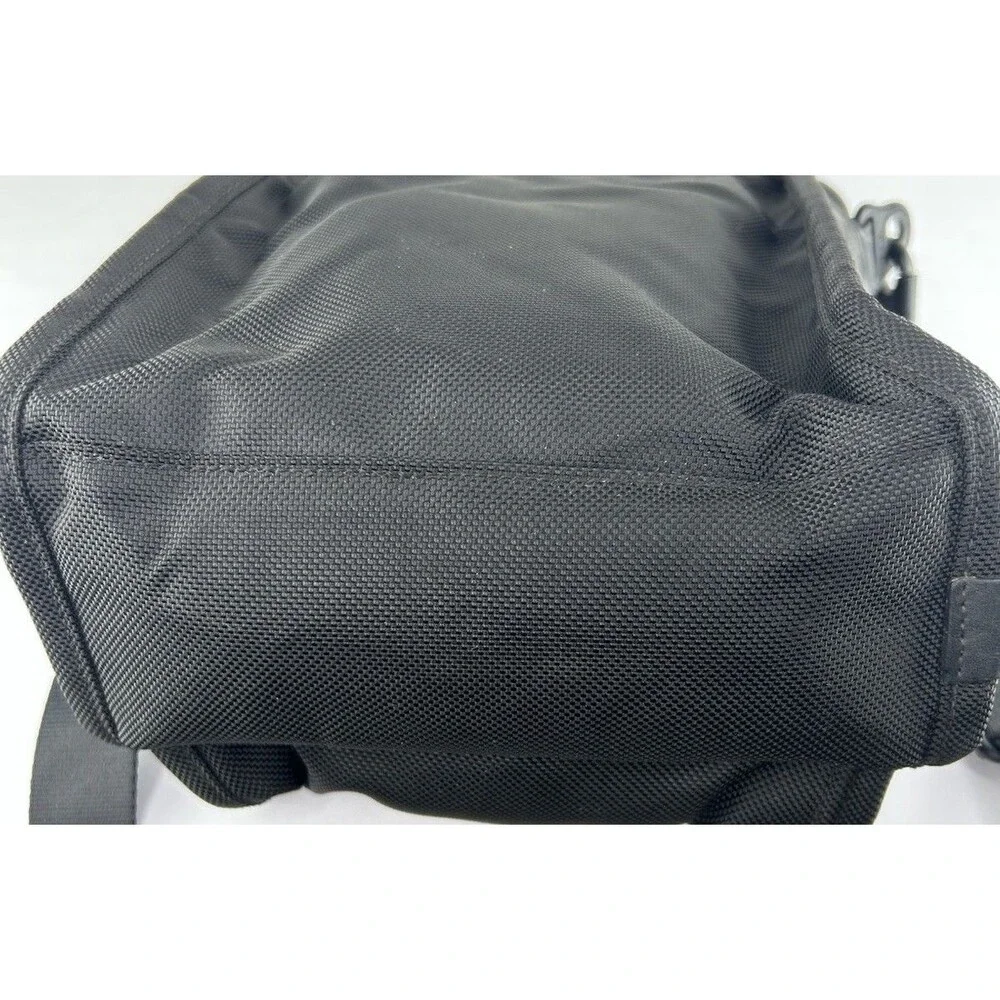 TUMI Alpha Organizer Travel Tote Black X-Body Multi Compartment 12x8x4